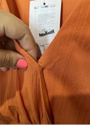 Оранжевое платье летнее / женское платье оранжевое обмен3 фото