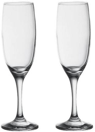 Набор 2 бокала classique 250мл для шампанского (шампанки)2 фото