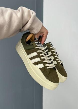 Чоловічі кросівки адідас adidas campus x bad bunny wild moss(36рр - 45рр), кросовки адидас мужские, кросівки жіночі адідас10 фото
