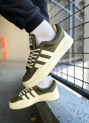 Мужские кроссовки адедас adidas campus x bad bunny wild moss(36рр - 45рр), кроссовки адедас мужественные, кроссовки женские адидас