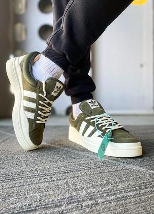 Чоловічі кросівки адідас adidas campus x bad bunny wild moss(36рр - 45рр), кросовки адидас мужские, кросівки жіночі адідас8 фото