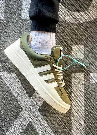 Чоловічі кросівки адідас adidas campus x bad bunny wild moss(36рр - 45рр), кросовки адидас мужские, кросівки жіночі адідас2 фото