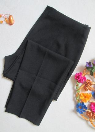 Классные классические чёрные брюки сбоку на молнии marks & spencer6 фото