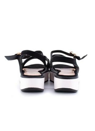 Черные замшевые босоножки сандалии на платформе4 фото