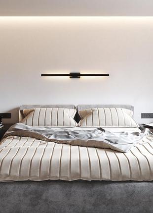 Бра настенное led c20-1000-bk-k черный 100х6х6 см.