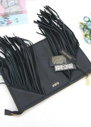 Клатч кожаный, сумка biba, натуральная кожа.