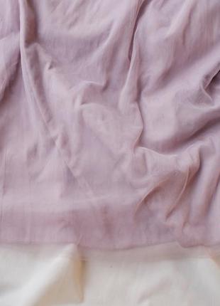 Брендовое длинное люлевое коктельное платье сетка пудрового оттенка от little mistress8 фото