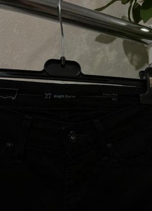 Черные джинсы женские / серные джинсы levis / черные джинсы skinny3 фото