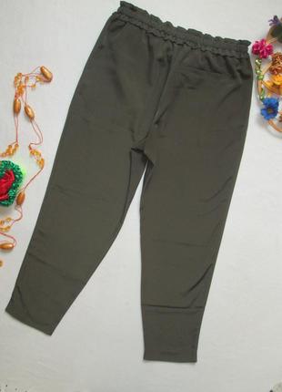 Шикарні брендові літні легкі брюки джоггеры кольору хакі zara оригінал3 фото