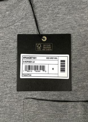 Лонгслив napapijri s-morgex оригинальный мужской серый с карманом футболка кофта np0a4gbt16018 фото