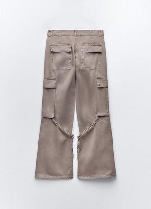 Zara брюки карго нова колекція3 фото