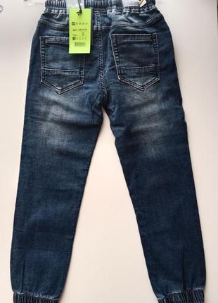 Дитячі джинси джогери підліткові джинсові штани р.16-18 dola elvin 158-1723 фото