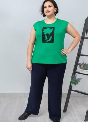 🍪нові трикотажні темно-сині брюки супербатал bonmarche uk24/5-6-7 хл