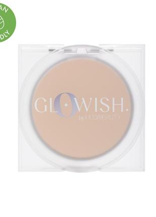 Сяюча розгладжуюча пресована пудра huda beauty glowish6 фото