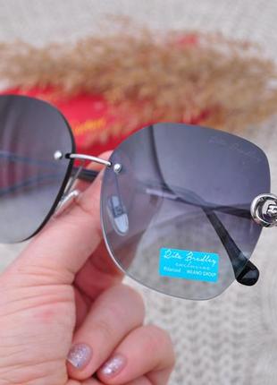 Красивые безоправные градиентные солнцезащитные очки rita bradley polarized rb9004 окуляри