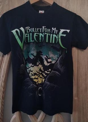 Футболка bullet for my valentine " scream , aim ...tour " , metalcore, thrash metal