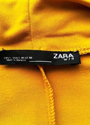 172.эффективная комфортная блузка с завязкой на вырезе модного испанского бренда zara8 фото