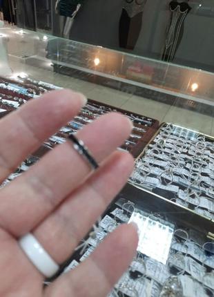 Раздельное серебренное кольцо2 фото