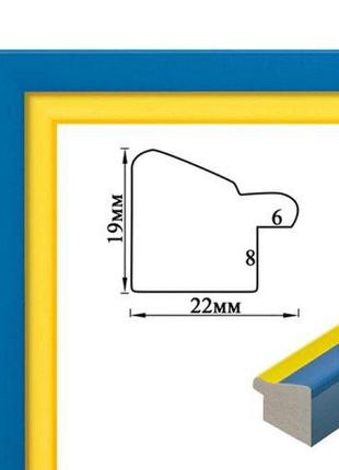 Багетна рамка (патріотична, 2 см) 40х50