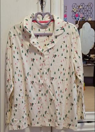 Женская трикотажная пижама avon зимний принт6 фото