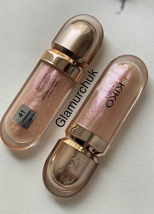Блиск для губ kiko milano 3d hydra lipgloss 41 rosy glares