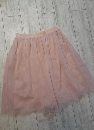 Фатиновая розовая юбка boohoo2 фото