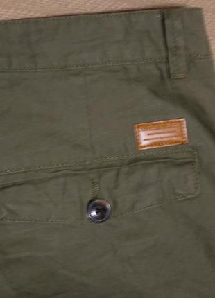 Стильные х/б фирменные шорты-карго цвета хаки threadbare великобритания 34 р.9 фото