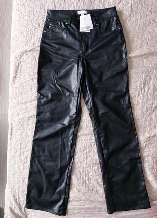 Новые кожаные брюки брюки из экокожи4 фото