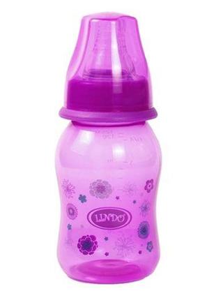 Бутылочка для кормления, 125 мл, 0 месяцев, фиолетовый