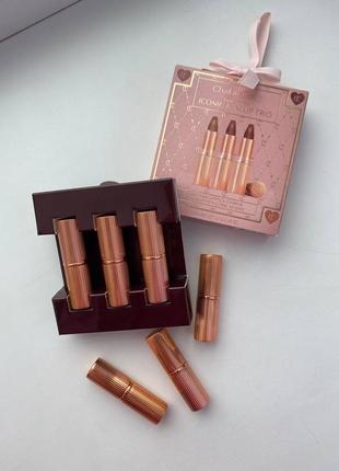 Набор помад charlotte tilbury iconic mini lip trio