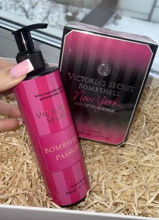 Набор парфюмированный для тела bombshell крем+ парфюм 100 ml сша victoria’s secret2 фото