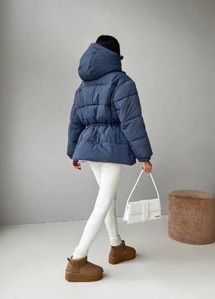 Зимова тепла куртка пуховик з капюшоном