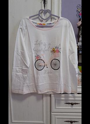 Женская трикотажная пижама avon цветочный принт.3 фото