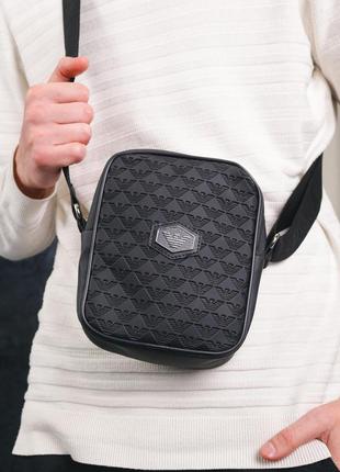 Месенджер emporio contrast armani чорний