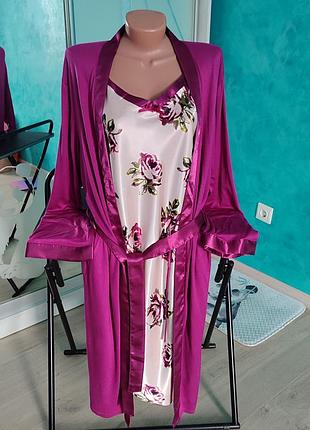 Комплект халат і нічнушка, ellen amber