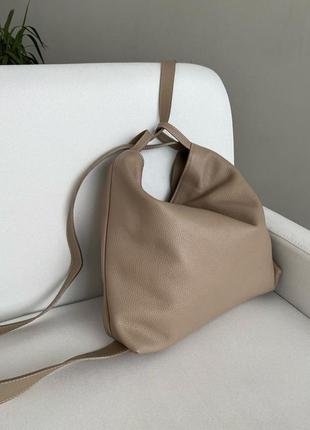 Кожаная сумка рюкзак женская трансформер италия4 фото