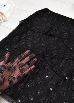 Чудова ажурна юбка з пайетками elite.4 фото