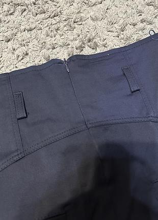 Темно-синя міні спідниця 3