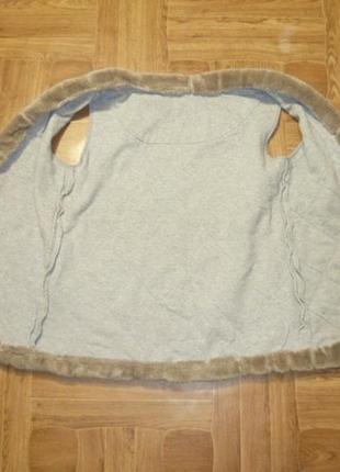 Теплая жилетка с меховой отделкой  женская жилет телогрейка безрукавка6 фото
