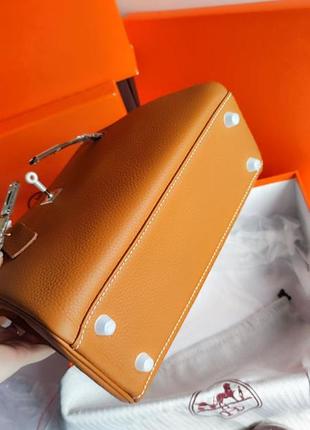 Сумка кожаная классика в стиле hermes kelly4 фото