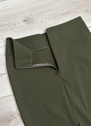 Юбка миди в цвете хаки3 фото