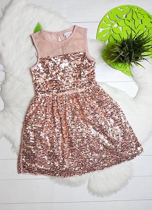Золотиста блискуча сукня в пайєтках