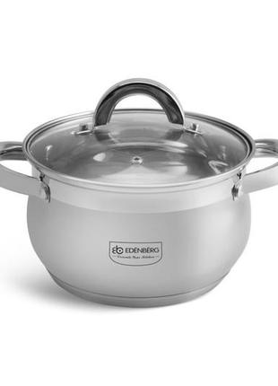 Кастрюля с крышкой edenberg eb-3723 16 см 2,1 л