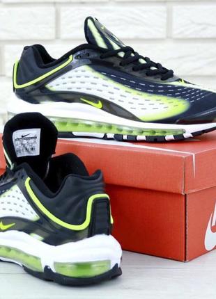 Чоловічі кросівки nike air max deluxe green black .3 фото