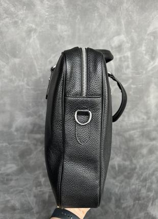 Мужская сумка для ноутбука портфель для документов кожаный armani8 фото