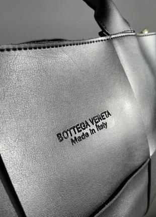 Женская сумка bottega veneta arco tote 35 black6 фото