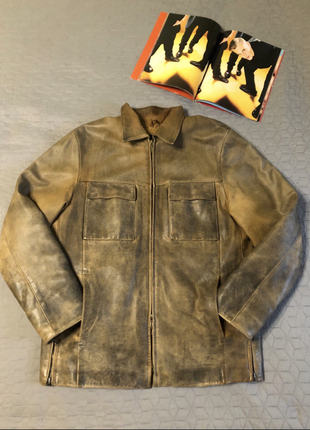 Крута шкіряна куртка perfect зі знімним утеплювачем, р. l-xl-xxl, ідеальний стан3 фото