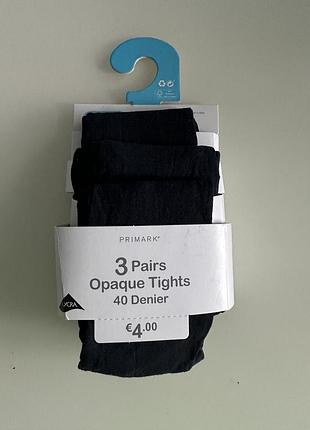 Капроновые колготы 40ден цена за 3шт