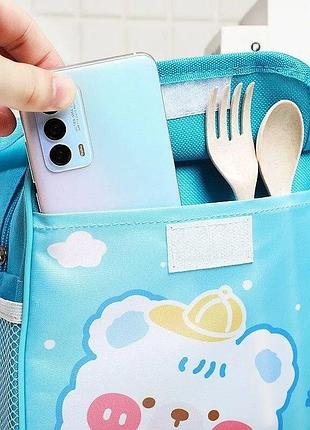 Термосумка ланч-бокс coffee teddy bear