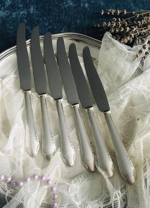 🔥 ножі 🔥 столові старовинні вінтажні швеція посріблення.1 фото